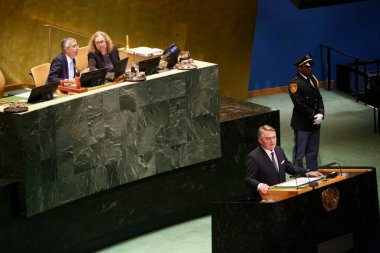 UNGA 80 Genel Kurul Müzakeresi. 25 Eylül 2025, New York, ABD: Bosna-Hersek. (niyi fote\ theenews2)
