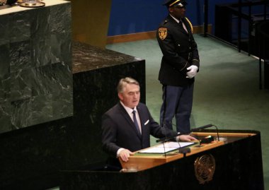 UNGA 80 Genel Kurul Müzakeresi. 25 Eylül 2025, New York, ABD: Bosna-Hersek. (niyi fote\ theenews2)