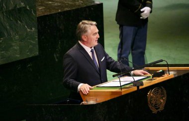 UNGA 80 Genel Kurul Müzakeresi. 25 Eylül 2025, New York, ABD: Bosna-Hersek. (niyi fote\ theenews2)