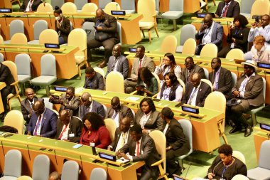 UNGA 80 Genel Kurul Müzakeresi. 25 Eylül 2025, New York, ABD: UNGA 80 Genel Kurul Toplantısı delegeleri New York 'taki BM karargahında gerçekleşiyor. (niyi fote\ theenews2)