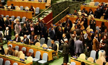 26 Eylül 2025, New York, ABD: İsrail Başbakanı Benjamin Netanyahu 'nun UNGA 80 Genel Kurul Müzakeresi' ne (niyi fote / thews2) 