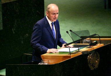 26 Eylül 2025, New York, ABD: Lüksemburg Büyük Dükalığı Başbakanı Luc Frieden BM genel merkezinde gerçekleşen UNGA 80 Genel Kurul Toplantısına (niyi fote / theenews2)