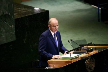 26 Eylül 2025, New York, ABD: Lüksemburg Büyük Dükalığı Başbakanı Luc Frieden BM genel merkezinde gerçekleşen UNGA 80 Genel Kurul Toplantısına (niyi fote / theenews2)