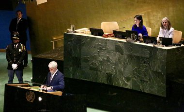 24 Eylül 2025, New York, ABD: Çek Cumhuriyeti Başkanı Ekselansları Petr Pavel BM genel merkezinde gerçekleştirilen UNGA 80 Genel Kurul Müzakeresi 'nde (niyi fote / thews2)