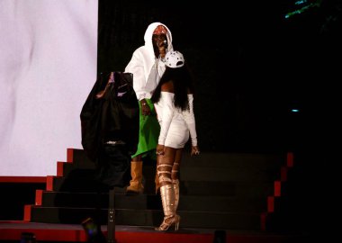 27 Eylül 2025, New York, ABD: Ayra Starr ve Rema, Global Vatandaş Festivali 2025 'in sahnesinde Central Park' ta (niyi fote / thews2)