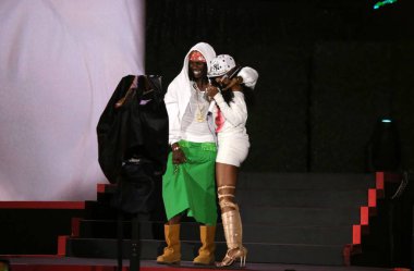 27 Eylül 2025, New York, ABD: Ayra Starr ve Rema, Global Vatandaş Festivali 2025 'in sahnesinde Central Park' ta (niyi fote / thews2)