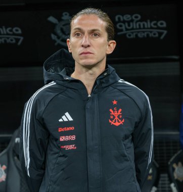 Sao Paulo (SP), Brezilya 9 / 28 / 2025 - Flamengo teknik direktörü Filipe Luis, 2025 Brezilya Şampiyonası 'nın 25. turu için geçerli, bu Pazar günü Neo Quimica Arena' da (tomze fonseca / theenews2)