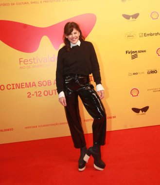 Rio de Janeiro (rj), 10 / 02 / 2025 - Aktris Barbara Paz, bu Perşembe Cine Odeon 'da düzenlenen Rio de Janeiro film festivalinin prömiyeri sırasında, 2 Ekim 2025. (Onofre Veras / Yeni2) 