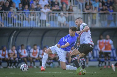 Itajai (sc), 10 / 04 / 2025 - Brezilya şampiyonluk serisi d 2025 'in ikinci ayağı için geçerli olan Barra fc ve Santa Cruz arasındaki maçta çekildi. (Richard ferrari.) (2nci bölüm)) 