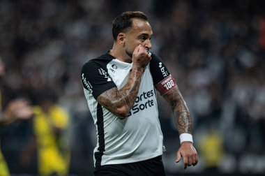 Sao Paulo (SP), 10 / 4 / 2025 - Maycon, Brezilya Futbol Şampiyonası 'nın 27. turu için geçerli olan Corinthians ve Mirassol arasındaki maçtaki golünü 4 Ekim 2025 Cumartesi gecesi kutluyor. (ronaldo barre to\ the new 2)