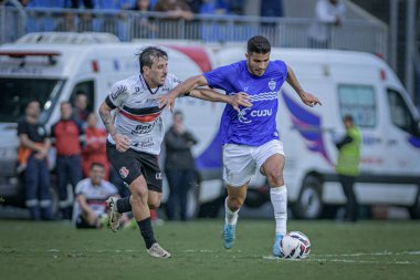 Itajai (sc), 10 / 04 / 2025 - Brezilya şampiyonluk serisi d 2025 'in ikinci ayağı için geçerli olan Barra fc ve Santa Cruz arasındaki maçta çekildi. (Richard ferrari.) (2nci bölüm)) 