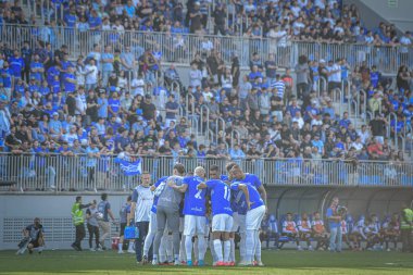 Itajai (sc), 10 / 04 / 2025 - Brezilya şampiyonluk serisi d 2025 'in ikinci ayağı için geçerli olan Barra fc ve Santa Cruz arasındaki maçta çekildi. (Richard ferrari.) (2nci bölüm)) 