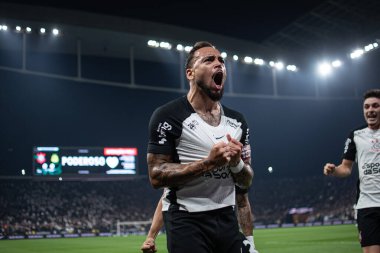 Sao Paulo (SP), 10 / 4 / 2025 - Maycon, Brezilya Futbol Şampiyonası 'nın 27. turu için geçerli olan Corinthians ve Mirassol arasındaki maçtaki golünü 4 Ekim 2025 Cumartesi gecesi kutluyor. (ronaldo barre to\ the new 2)