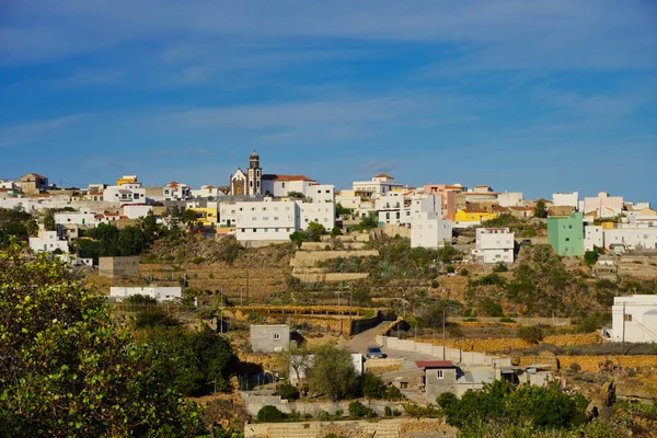 Arico (Kanarya Adaları, İspanya) manzarası. Tenerife adasının güneyinde, zengin bir mimari ve kültürel mirasın korunduğu güzel bir kasaba.
