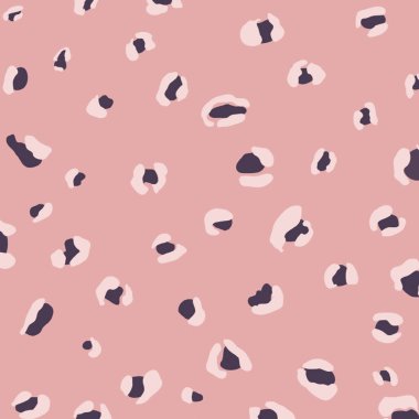 Pembe, gri ve gri noktalı soyut, pürüzsüz desen