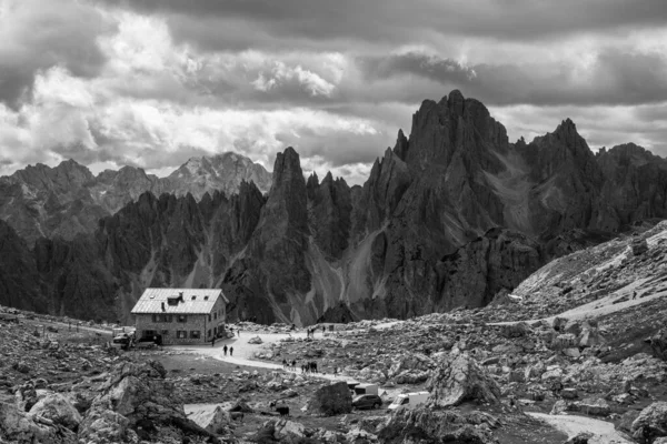 Paesaggio Alpino Selvaggio Intorno Alle Montagne Zinnen Dolomiti Alto Adige — Foto Stock