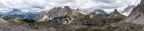 Paisagem Alpina Selvagem Cênica Torno Das Montanhas Zinnen Dolomitas Tirol — Fotografia de Stock