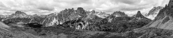 Landschaftlich Wilde Alpine Landschaft Rund Die Zinnen Die Dolomiten Südtirol — Stockfoto
