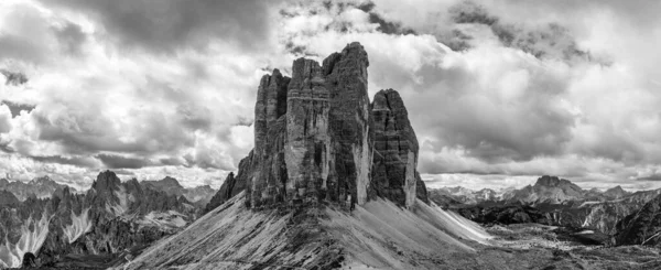 Scénický Pohled Známé Zinnenské Hory Východní Strany Přírodní Park Dolomity — Stock fotografie
