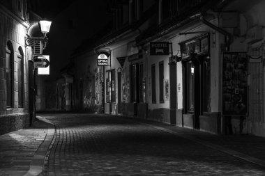 LJUBLJANA, SLOVENIA - Ekim 04, 2022 - Scenic, Slovenya 'nın Ljubljana kentindeki Trubarjeva caddesini terk etti