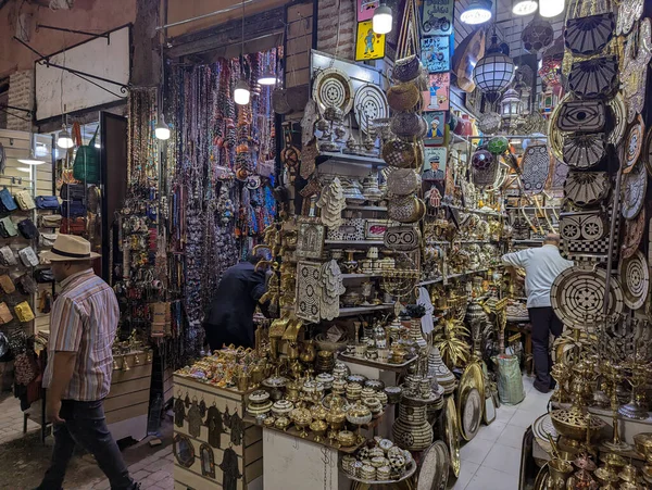 Impressions Typical Moroccan Souks Medina Marrakech — Stock Photo, Image