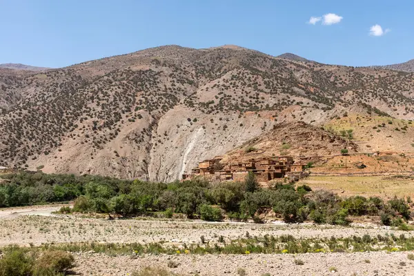 Pintoresco Pueblo Douar Ouddift Paso Tizi Test Las Montañas Del — Foto de Stock