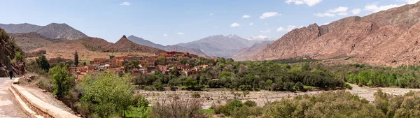Picturesque Village Douar Ouddift Tizi Test Pass Atlas Mountains Morocco — Stock Photo, Image