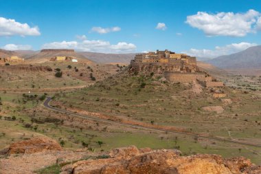 Güney Fas 'taki Anti-Atlas Dağları' ndaki tarihi Tizourgane köyü