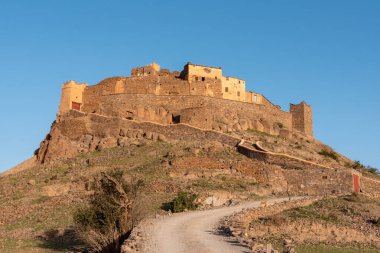 Güney Fas 'taki Anti-Atlas Dağları' ndaki tarihi Tizourgane köyü