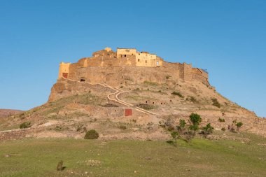 Güney Fas 'taki Anti-Atlas Dağları' ndaki tarihi Tizourgane köyü