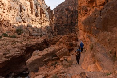 Anti-Atlas, Fas 'taki Amtoudi Kanyonu' nda yürüyüş.