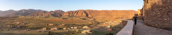 Aldeia Histórica Tizourgane Nas Montanhas Atlas Antigo Celeiro Sul Marrocos — Fotografia de Stock