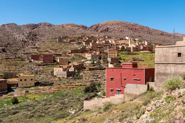 Fas Taki Atlas Dağlarında Küçük Bir Köy — Stok fotoğraf
