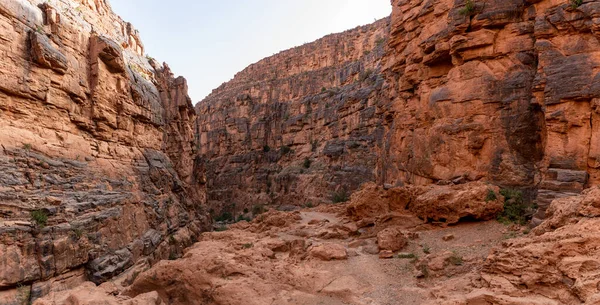 Caminhando Pelo Icônico Cânion Amtoudi Atlas Marrocos — Fotografia de Stock
