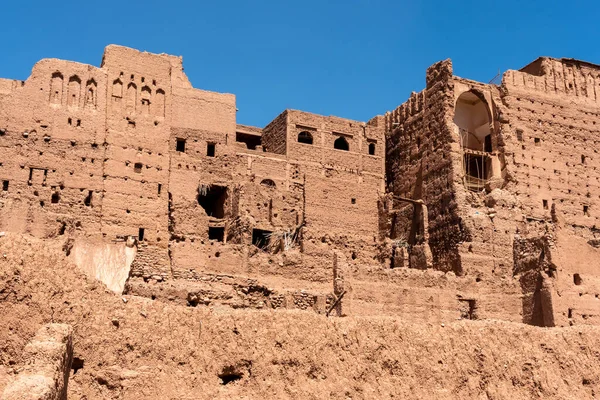 Draa Vadisi Fas Taki Tamenougalt Köyündeki Geleneksel Berber Kil Evlerinin — Stok fotoğraf