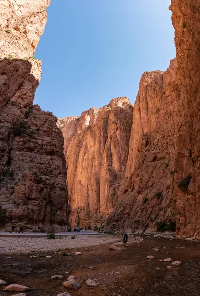 Impressionnante Gorge Escarpée Todra Dans Les Montagnes Atlas Maroc — Photo
