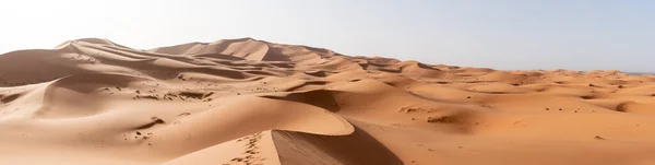 Schilderachtige Duinen Erg Chebbi Woestijn Deel Van Afrikaanse Sahara Marokko — Stockfoto