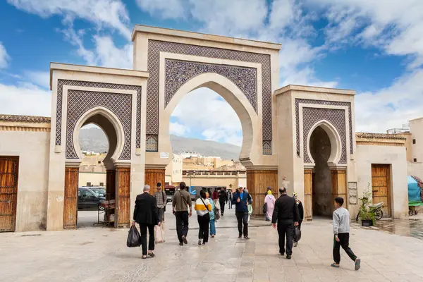 Iconic City Gate Bab Rcif Medina Fes Morocco — Stock Photo, Image