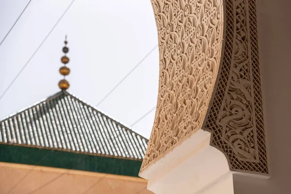 Meknes Morocco Maart 2023 Beroemd Mausoleum Van Moulay Ismail Het — Stockfoto