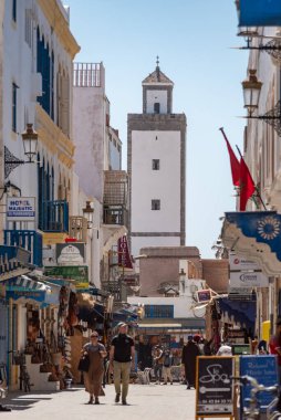 Essaouira, Fas 'taki Idyllic sokağı.