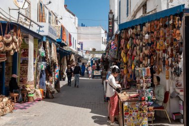 Essaouira, Fas 'taki Idyllic sokağı.