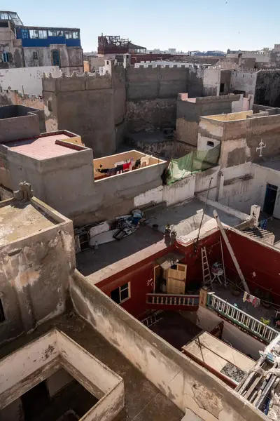 Residential houses in the medina of Essaouira, Morocco