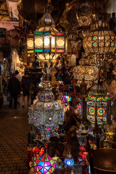 stock image Impressions of typical Moroccan souks in the medina of Marrakech