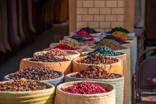 Impressions Souks Marocains Typiques Dans Médina Marrakech — Photo