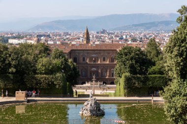 FLORENCE, İtalya - 18 Eylül 2023 - Floransa, İtalya 'da Park Giardino di Boboli