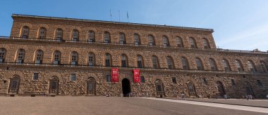 FLORENCE, İtalya - 18 Eylül 2023 - Floransa, İtalya 'da Ünlü Palazzo Pitti