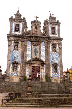 Portekiz, Porto 'daki Santo Ildefonso Kilisesi dekoratif Azulejo fayansları.