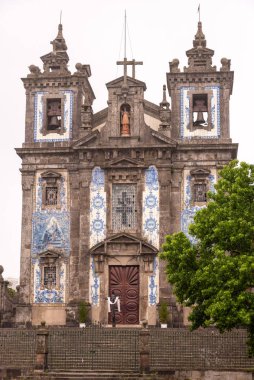 Portekiz, Porto 'daki Santo Ildefonso Kilisesi dekoratif Azulejo fayansları.