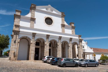 Baroque church of the Holy Spirit in the center of Evora, Portugal clipart