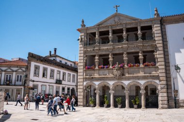 Viana do Castelo, Portekiz - Mai 25, 2024 - Viana do Castelo 'nun Santa Casa da Misericordia cephesi